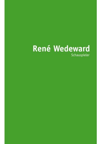 curriculum vitae - René Wedeward