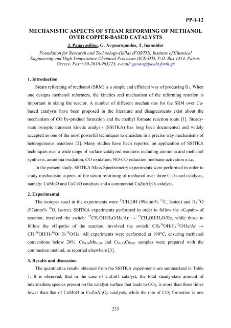 Boreskov Institute of Catalysis of the Siberian Branch of Russian ...