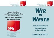 Gemeinde Weste - SPD-Ortsverein Bevensen