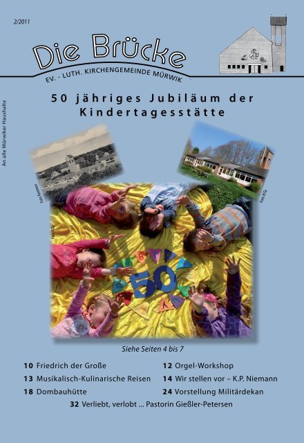 50 jähriges Jubiläum der Kindertagesstätte - Kirchengemeinde Mürwik