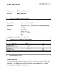 SAFETY DATA SHEET - Caesarstone