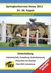 Preis vom Ryterland Henau - Reitclub Uzwil