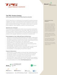 TPG Product Catalog - The Project Group