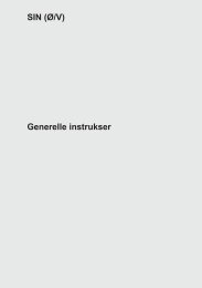 SIN (Ø/V) Generelle instrukser - Banedanmark