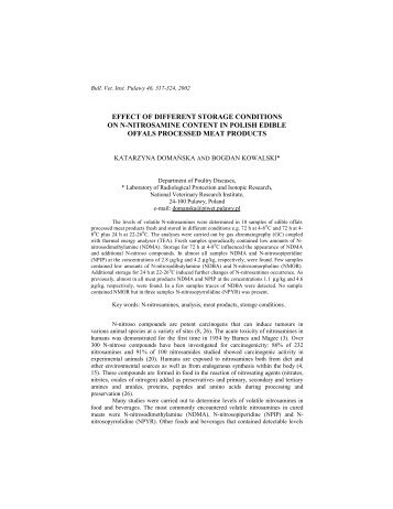 effect of different storage conditions on n-nitrosamine content in ...