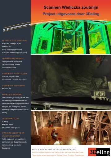 Laserscanning als oplossing voor Opmeten mijnen, grotten