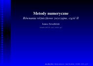 Metody numeryczne - Panoramix