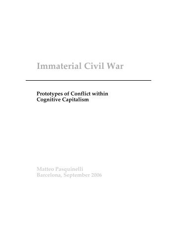 Immaterial Civil War - Matteo Pasquinelli