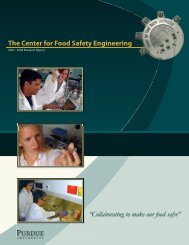 Annual Report - Center for Food Safety Engineering - Purdue ...