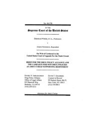 Frederick v. Morse, Amicus Brief - Drug Policy Alliance