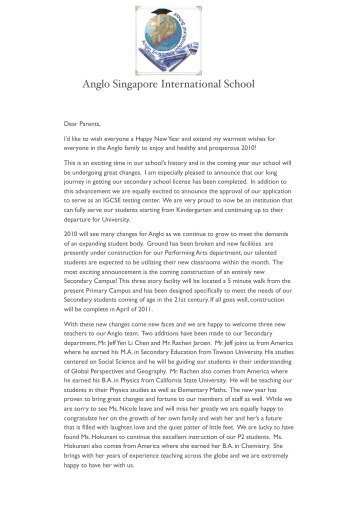 Anglo Singapore International School