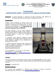 CONVENZIONE CONFINDUSTRIA UDINE â Laboratorio Prove ...