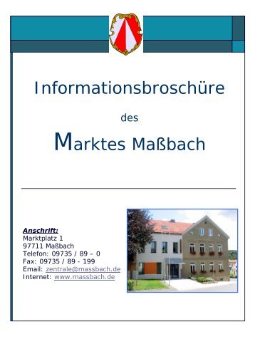 Anschrift - MaÃŸbach