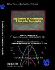 Applications of Mathematics and Computer Engineering - Wseas.us
