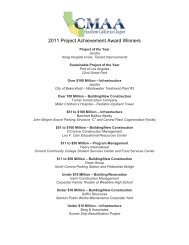 2011 Project Achievement Award Winners - CMAA