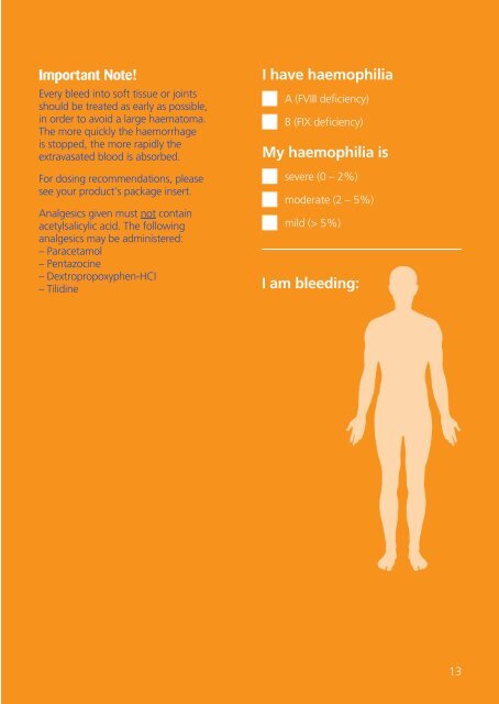 Travel Guide - Haemophilia Care