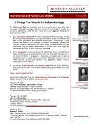 3 Things You Should Do Before Marriage - Moses & Singer, LLP