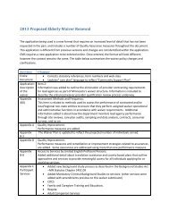 Application for a Â§1915 (c) HCBS Waiver - Care Providers of ...