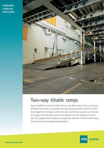 Two-way tiltable ramps MARINE - TTS Group ASA