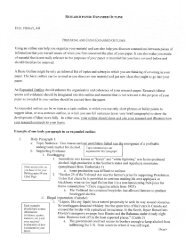 RESEARCH PAPER: EXPANDED OUTLINE