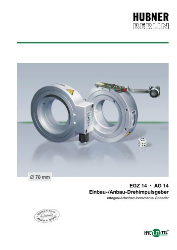 EGZ 14 â¢ AG 14 Einbau-/Anbau-Drehimpulsgeber - Baumer HÃ¼bner