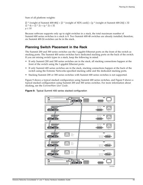 Extreme Networks Consolidated "i" Series Hardware Installation Guide