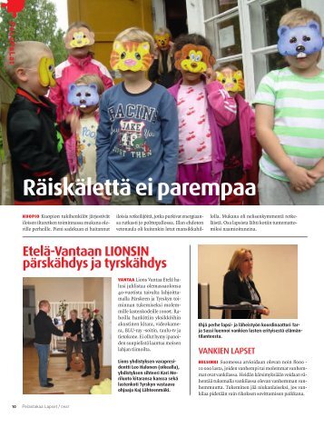 RÃ¤iskÃ¤lettÃ¤ ei parempaa - Pelastakaa Lapset ry