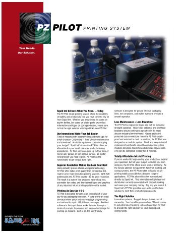 PZ/Pilot Spec Sheet - Codemark Systems!