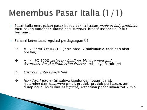 Industri Kreatif di Italia - Indonesia Kreatif