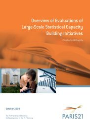 Overview of Evaluations of Large-Scale Statistical ... - Paris21