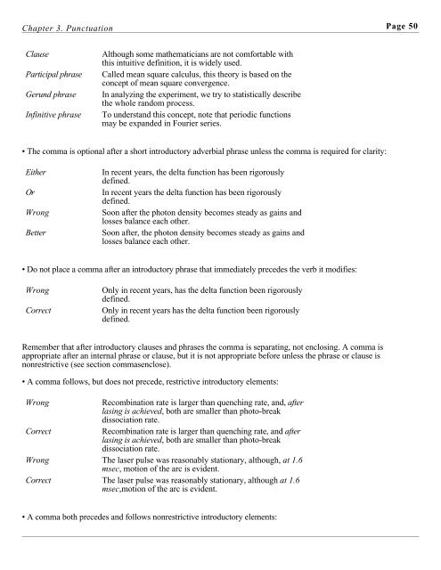 Grammar, Punctuation and Capitalization - Handbook for Technical ...