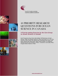 40 priority research questions for ocean science in canada