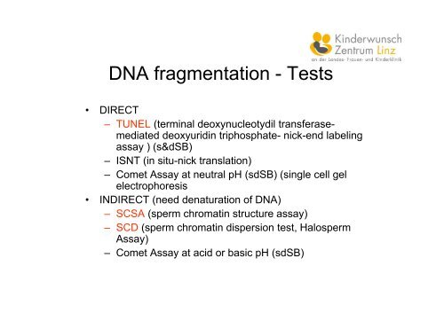 Relevance of Sperm DNA Fragmentation - eshre