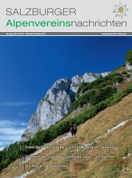 SALZBURGER Alpenvereinsnachrichten - Alpenverein Salzburg