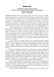 Massimo Pineschi - Parlamenti Regionali