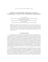 BORON AND PHOSPHORUS DIFFUSION IN SILICON ...