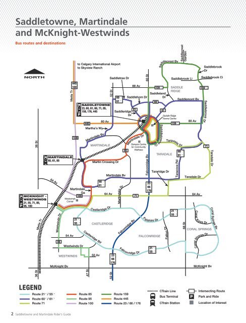 Saddletowne and Martindale Rider's Guide FREE ... - Calgary Transit