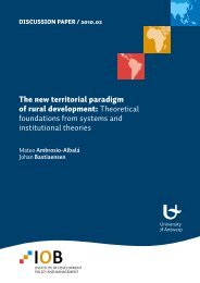 The new territorial paradigm of rural development: Theoretical ...