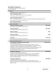 Download Dr. Carver's Curriculum Vitae - University System of ...