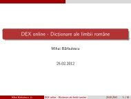 DEX online - Dict, ionare ale limbii române