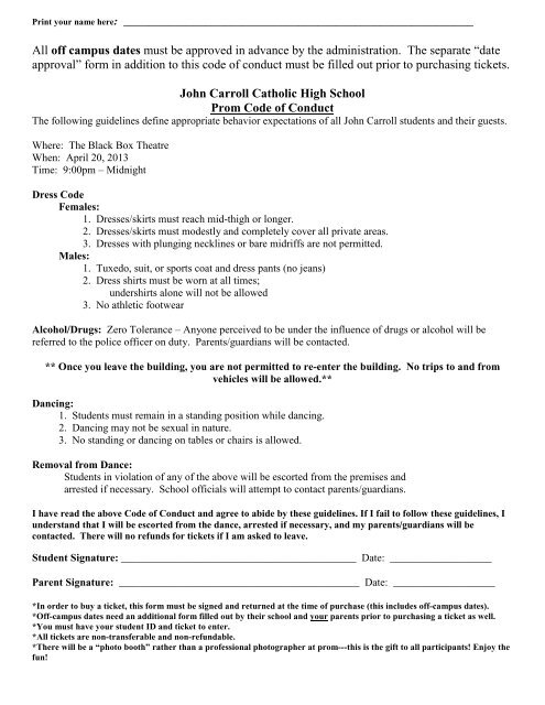 Prom Papers.pdf - John Carroll Catholic High School