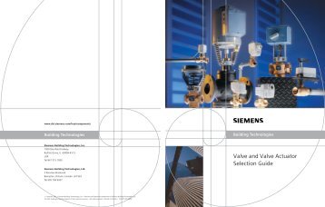 Valve and valve actuator selection guide - automation - Siemens