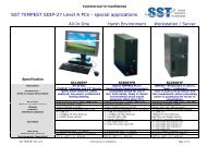 SST TEMPEST SDIP-27 Level A PCs - special applications