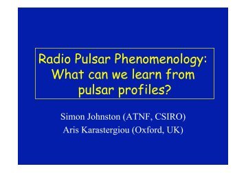 Radio Pulsar Phenomenology: What can we learn from pulsar profiles?