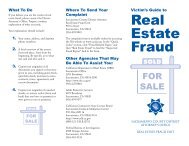 Real Estate Fraud Brochure - Sacramento County District Attorney