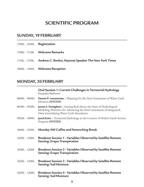 2012 AGU Chapman Conference on Remote Sensing of the ...