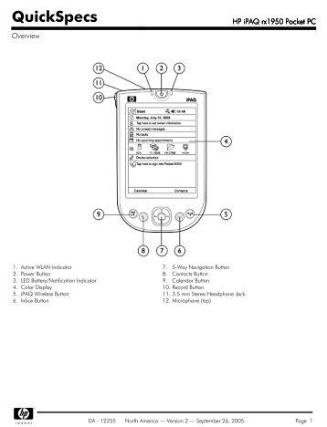 HP iPAQ rx1950 Pocket PC - K12 Handhelds