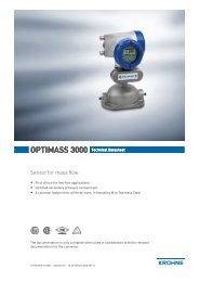 Mass flow meters -OPTIMASS 3000 - Forbes Marshall