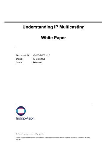 Understanding IP Multicasting White Paper - Vdtsi.com