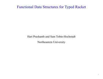 Functional Data Structures for Typed Racket - Scheme and ...